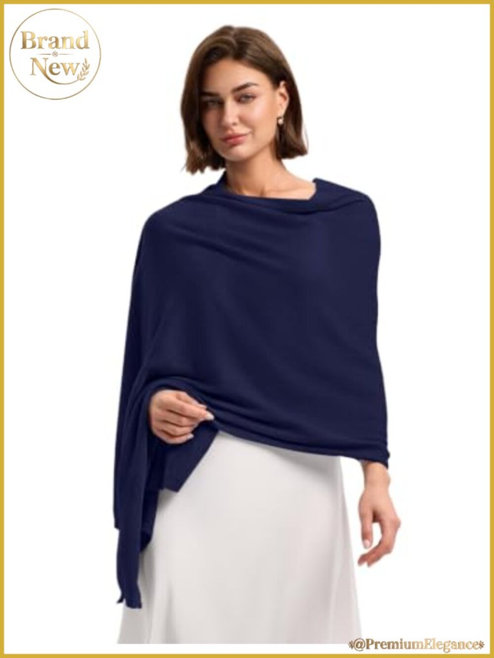 Wool Cashmere Blend Pashmina Wrap Shawl for Women Extra Large Wedding Travel
